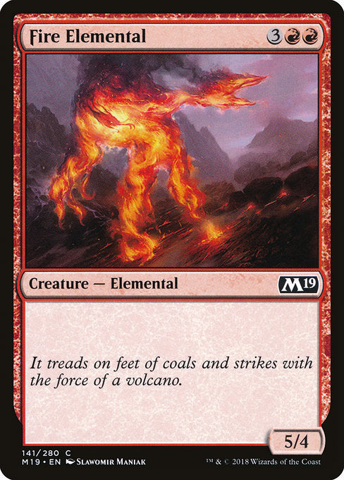 Fire Elemental [Core Set 2019] - Evolution TCG