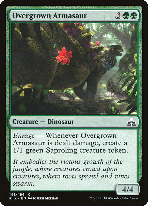 Overgrown Armasaur [Rivals of Ixalan] - Evolution TCG