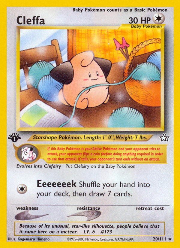 Cleffa (20/111) [Neo Genesis 1st Edition] - Evolution TCG