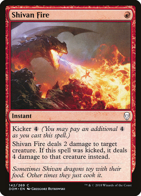 Shivan Fire [Dominaria] - Evolution TCG