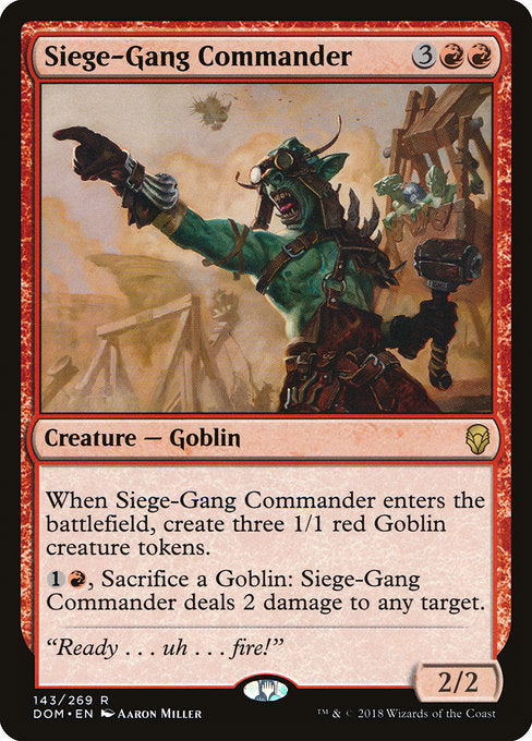 Siege-Gang Commander [Dominaria] - Evolution TCG