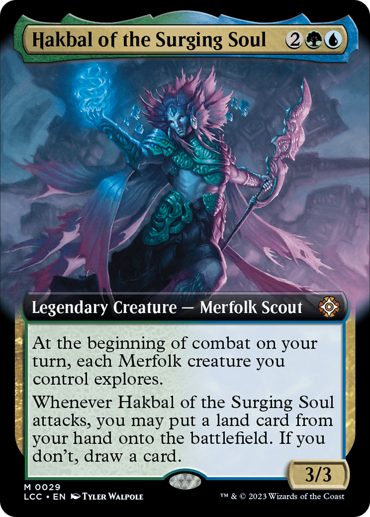 Hakbal of the Surging Soul (Extended Art) [The Lost Caverns of Ixalan Commander] - Evolution TCG