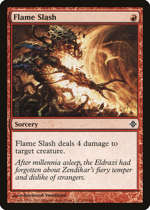 Flame Slash [Rise of the Eldrazi] - Evolution TCG