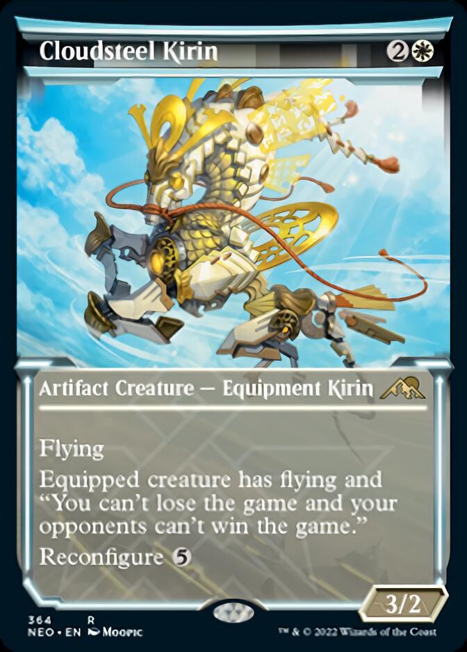 Cloudsteel Kirin (Showcase Soft Glow) [Kamigawa: Neon Dynasty] - Evolution TCG