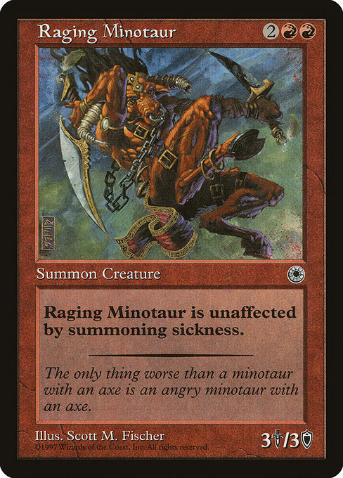 Raging Minotaur [Portal] - Evolution TCG