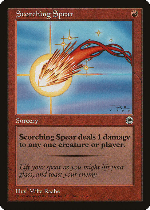 Scorching Spear [Portal] - Evolution TCG