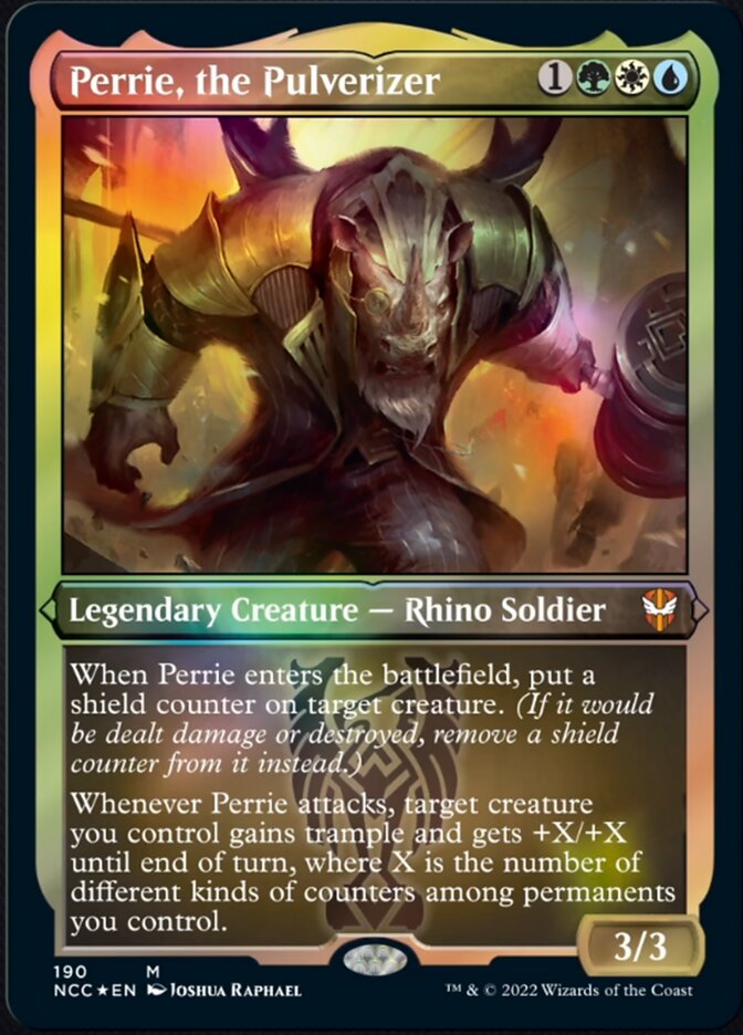 Perrie, the Pulverizer (Display Commander) [Streets of New Capenna Commander] - Evolution TCG