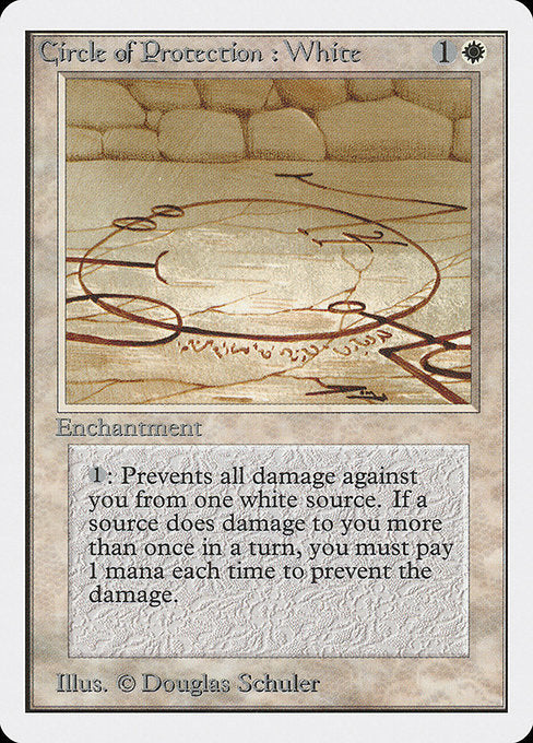 Circle of Protection: White [Unlimited Edition] - Evolution TCG
