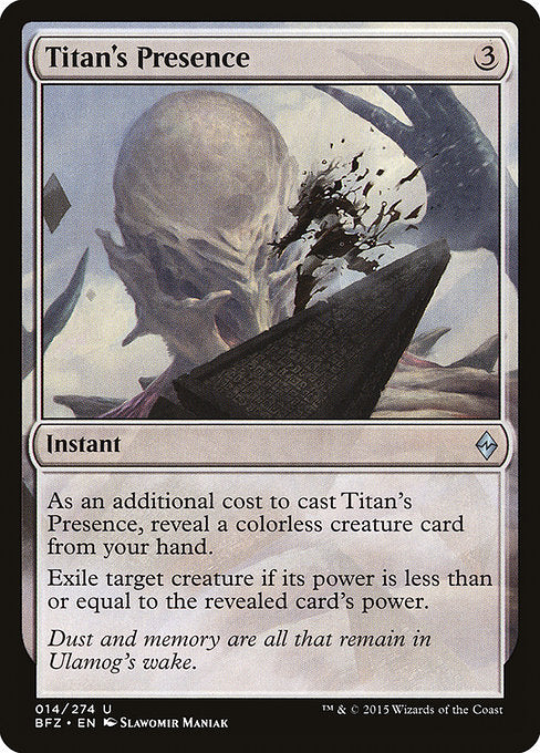 Titan's Presence [Battle for Zendikar] - Evolution TCG