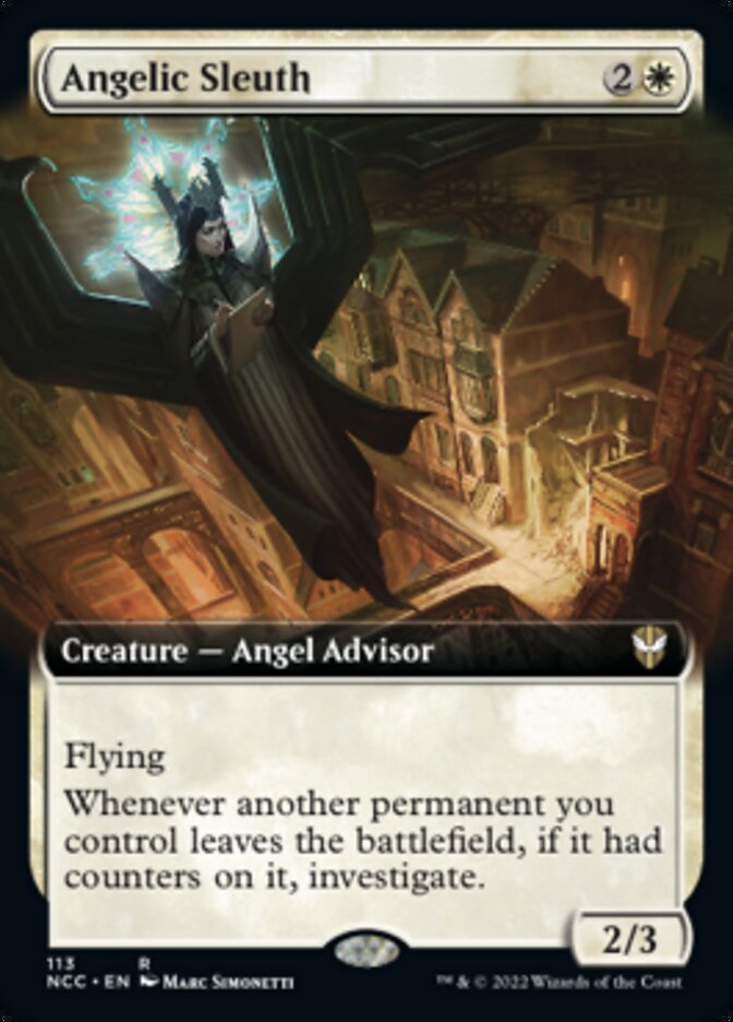 Angelic Sleuth (Extended Art) [Streets of New Capenna Commander] - Evolution TCG