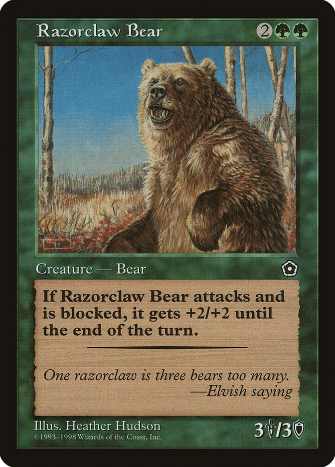 Razorclaw Bear [Portal Second Age] - Evolution TCG
