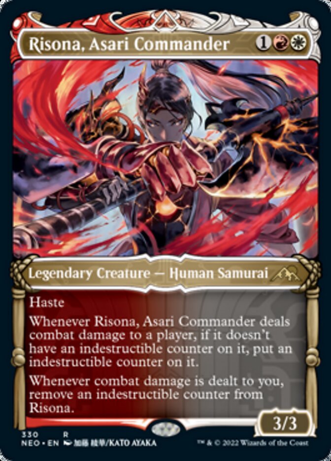 Risona, Asari Commander (Showcase Samurai) [Kamigawa: Neon Dynasty] - Evolution TCG