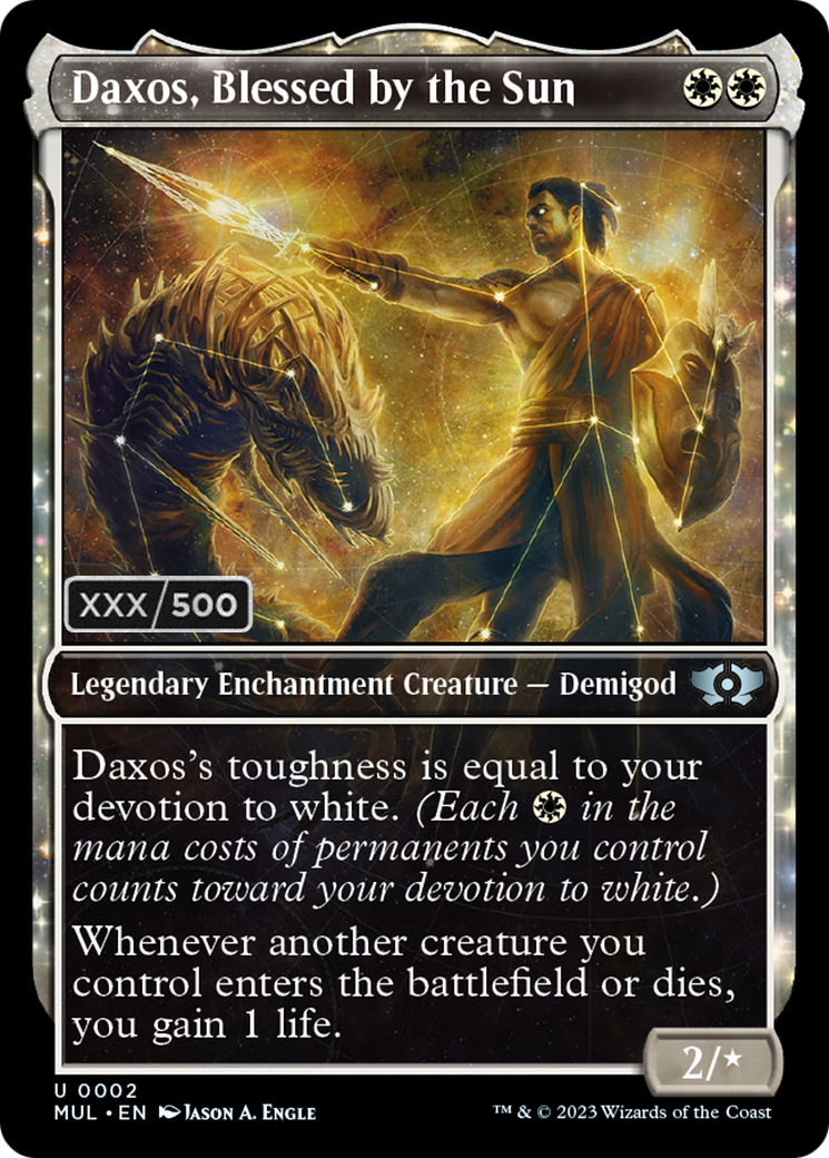 Daxos, Blessed by the Sun (Serialized) [Multiverse Legends] - Evolution TCG