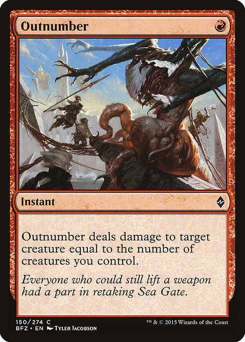 Outnumber [Battle for Zendikar] - Evolution TCG