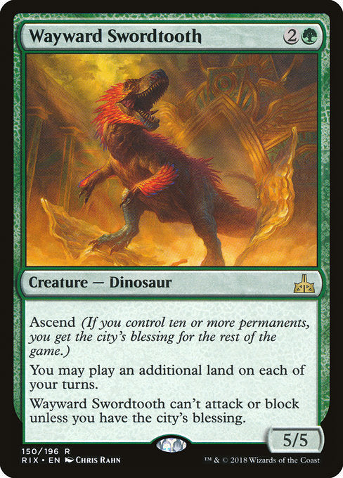 Wayward Swordtooth [Rivals of Ixalan] - Evolution TCG