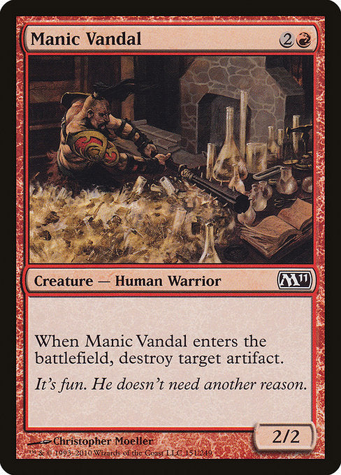 Manic Vandal [Magic 2011] - Evolution TCG