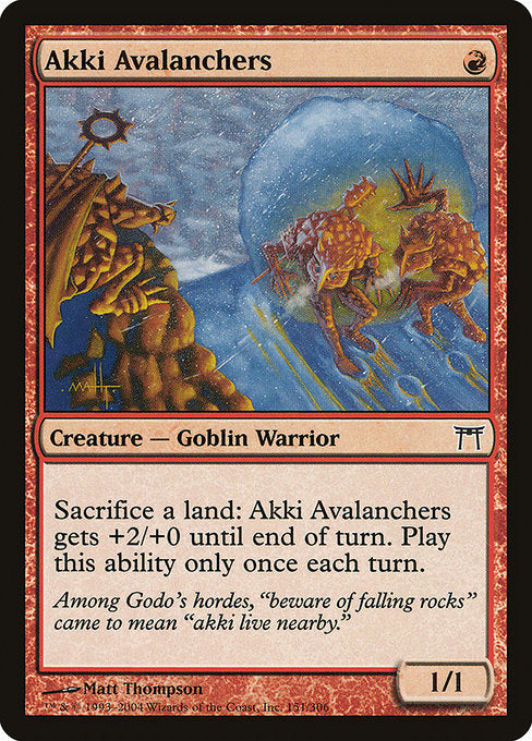 Akki Avalanchers [Champions of Kamigawa] - Evolution TCG