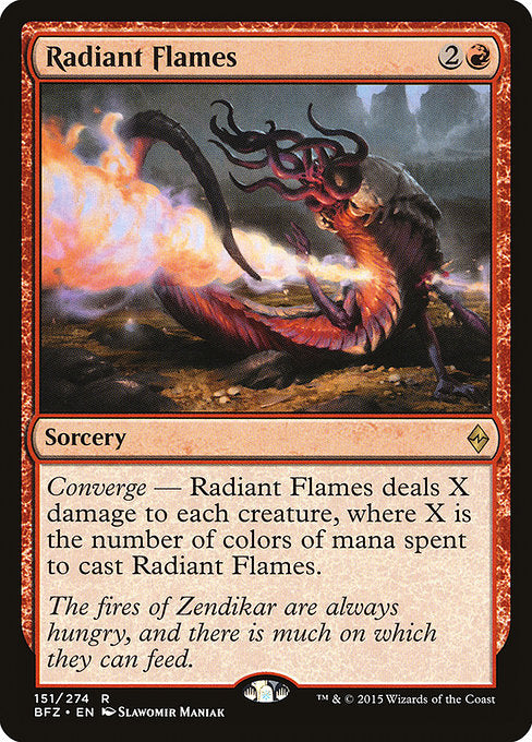 Radiant Flames [Battle for Zendikar] - Evolution TCG