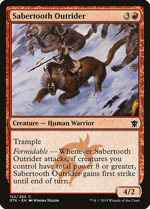 Sabertooth Outrider [Dragons of Tarkir] - Evolution TCG