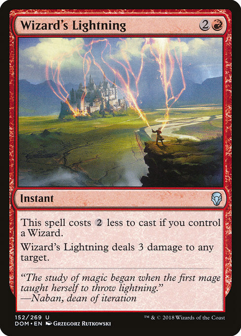 Wizard's Lightning [Dominaria] - Evolution TCG