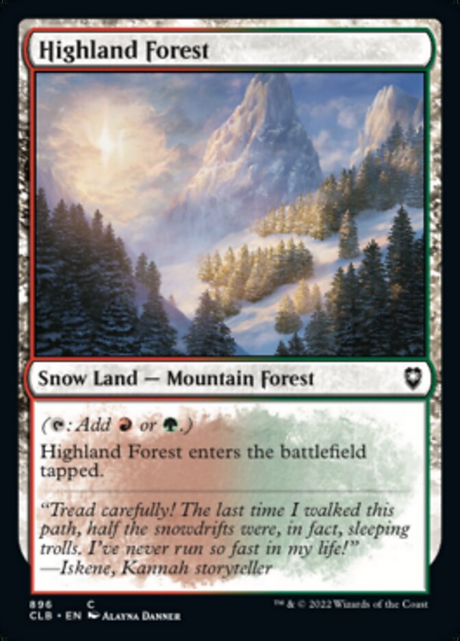 Highland Forest [Commander Legends: Battle for Baldur's Gate] - Evolution TCG