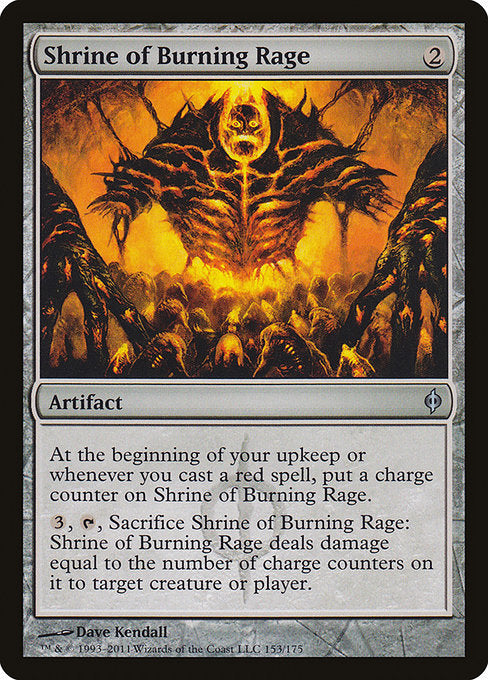 Shrine of Burning Rage [New Phyrexia] - Evolution TCG