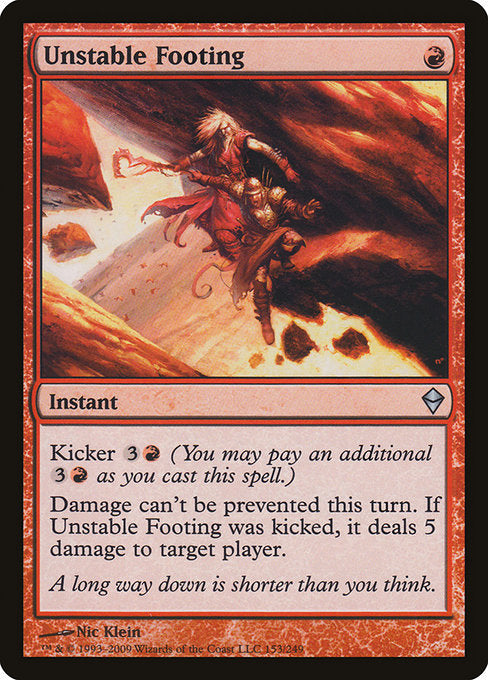 Unstable Footing [Zendikar] - Evolution TCG