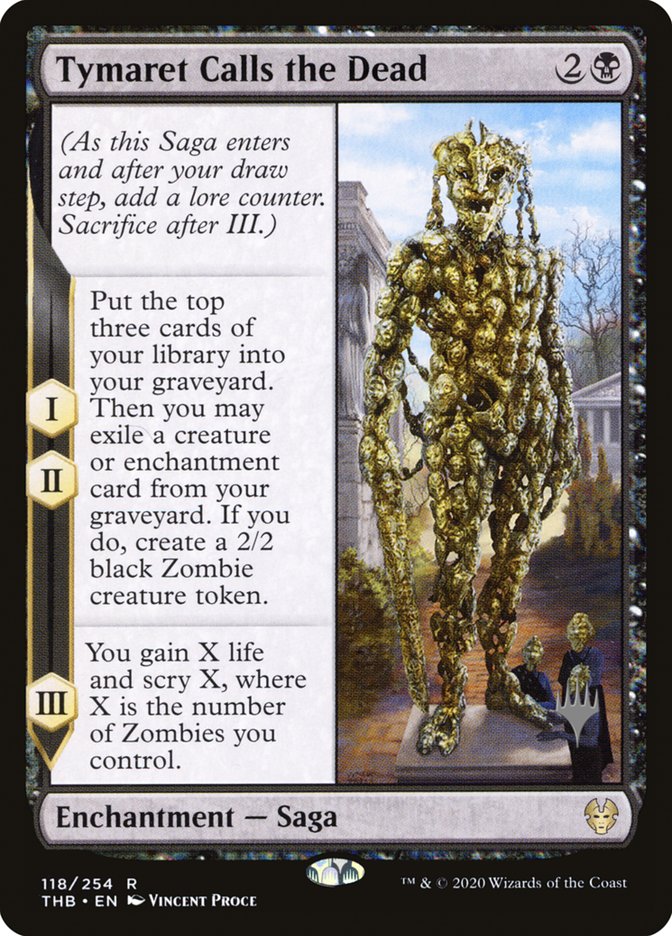 Tymaret Calls the Dead (Promo Pack) [Theros Beyond Death Promos] - Evolution TCG