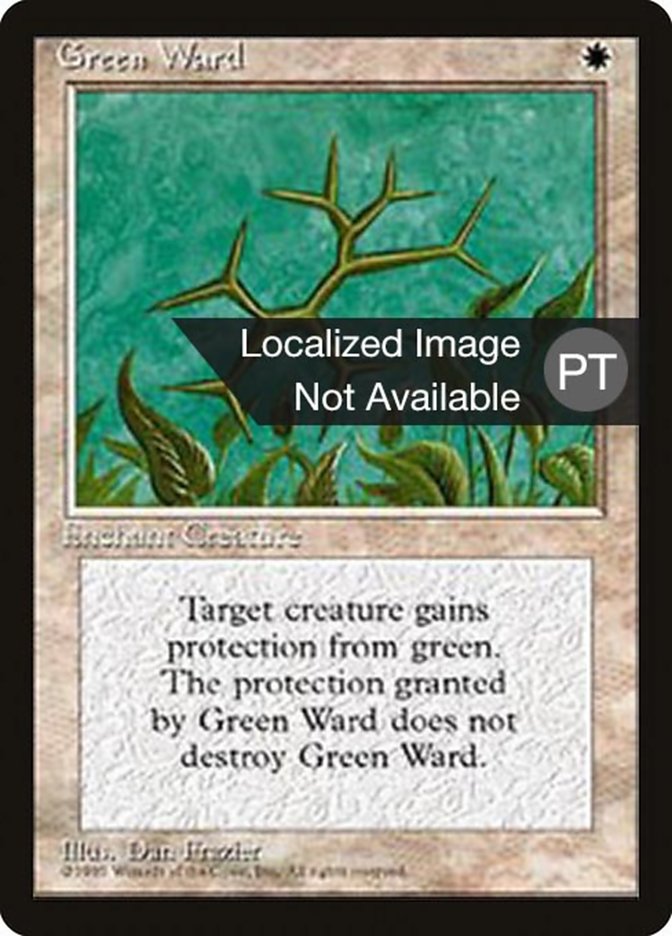 Green Ward [Fourth Edition (Foreign Black Border)] - Evolution TCG