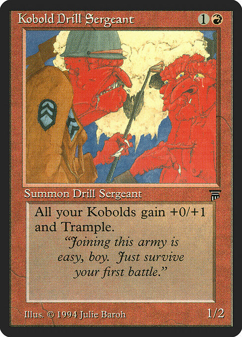 Kobold Drill Sergeant [Legends] - Evolution TCG