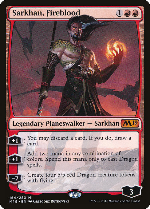 Sarkhan, Fireblood [Core Set 2019] - Evolution TCG