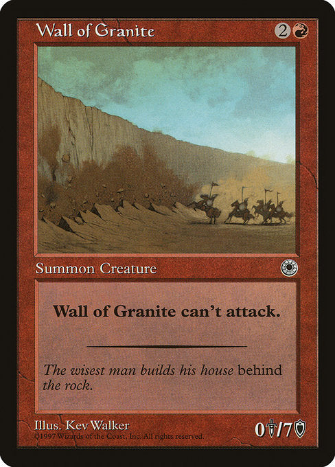 Wall of Granite [Portal] - Evolution TCG