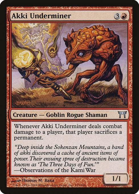 Akki Underminer [Champions of Kamigawa] - Evolution TCG