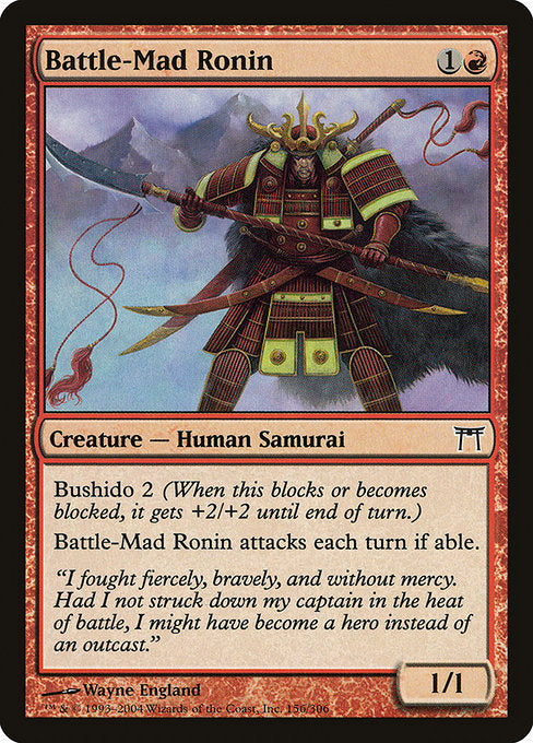 Battle-Mad Ronin [Champions of Kamigawa] - Evolution TCG