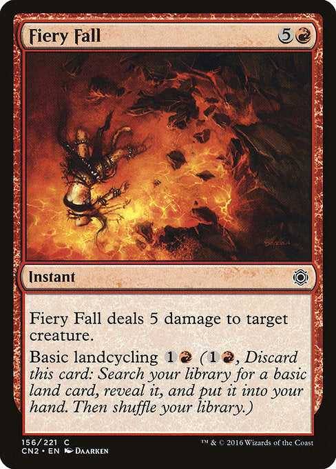 Fiery Fall [Conspiracy: Take the Crown] - Evolution TCG