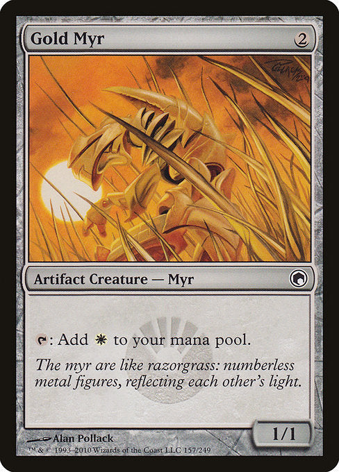 Gold Myr [Scars of Mirrodin] - Evolution TCG