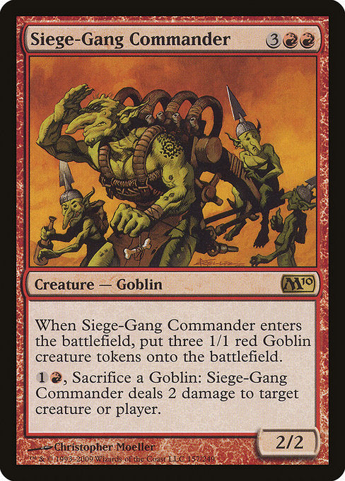 Siege-Gang Commander [Magic 2010] - Evolution TCG