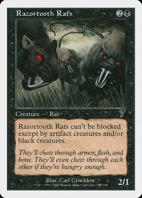 Razortooth Rats [Seventh Edition] - Evolution TCG