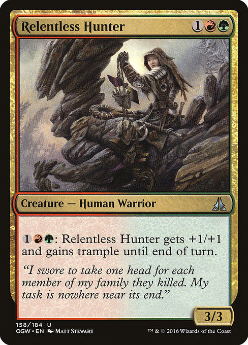 Relentless Hunter [Oath of the Gatewatch] - Evolution TCG