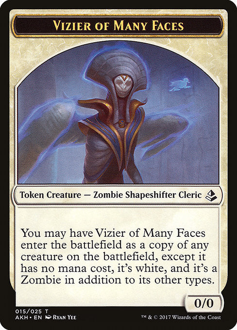 Vizier of Many Faces Token [Amonkhet Tokens] - Evolution TCG