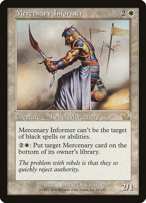 Mercenary Informer [Prophecy] - Evolution TCG