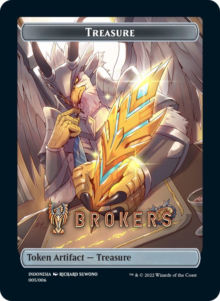 Treasure Token (Brokers) (Southeast Asia Artists) [Streets of New Capenna Tokens] - Evolution TCG