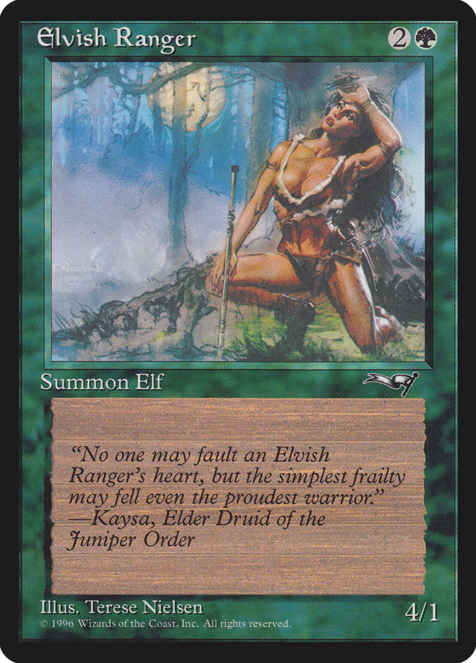 Elvish Ranger (Moon Background) [Alliances] - Evolution TCG