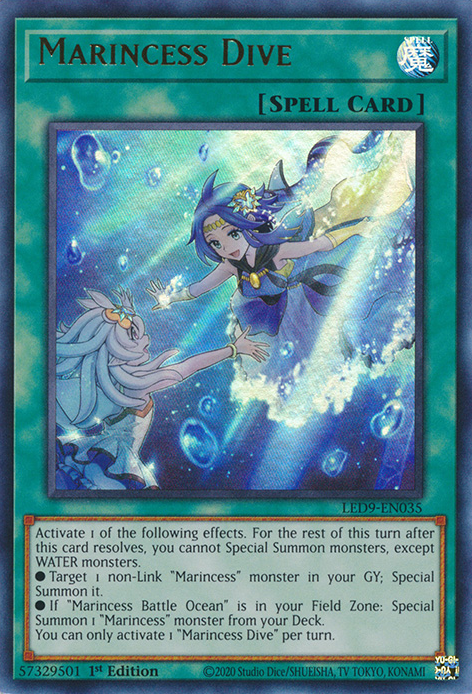 Marincess Dive [LED9-EN035] Ultra Rare - Evolution TCG