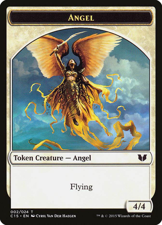 Angel // Knight (005) Double-Sided Token [Commander 2015 Tokens] - Evolution TCG