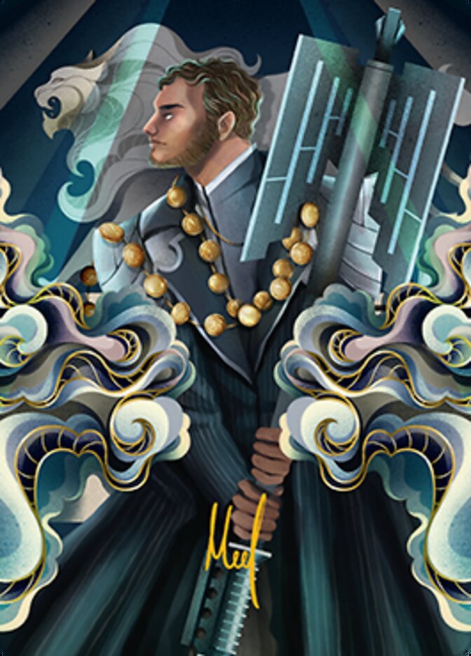 Rafiq of the Many Art Card (Gold-Stamped Signature) [Streets of New Capenna Art Series] - Evolution TCG