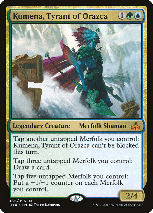 Kumena, Tyrant of Orazca [Rivals of Ixalan] - Evolution TCG