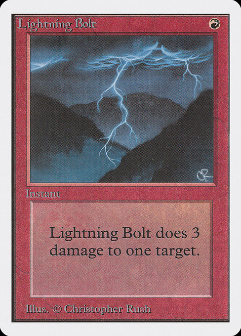 Lightning Bolt [Unlimited Edition] - Evolution TCG