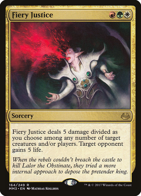 Fiery Justice [Modern Masters 2017] - Evolution TCG