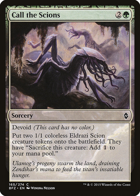 Call the Scions [Battle for Zendikar] - Evolution TCG